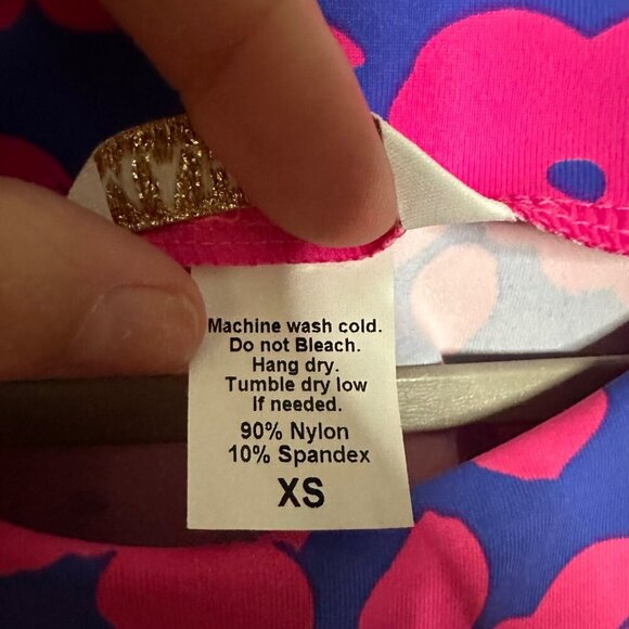 MAHI GOLD Long Sleeve Tunic To Pink Blue Floral Print Size XS - Picture 4 of 5